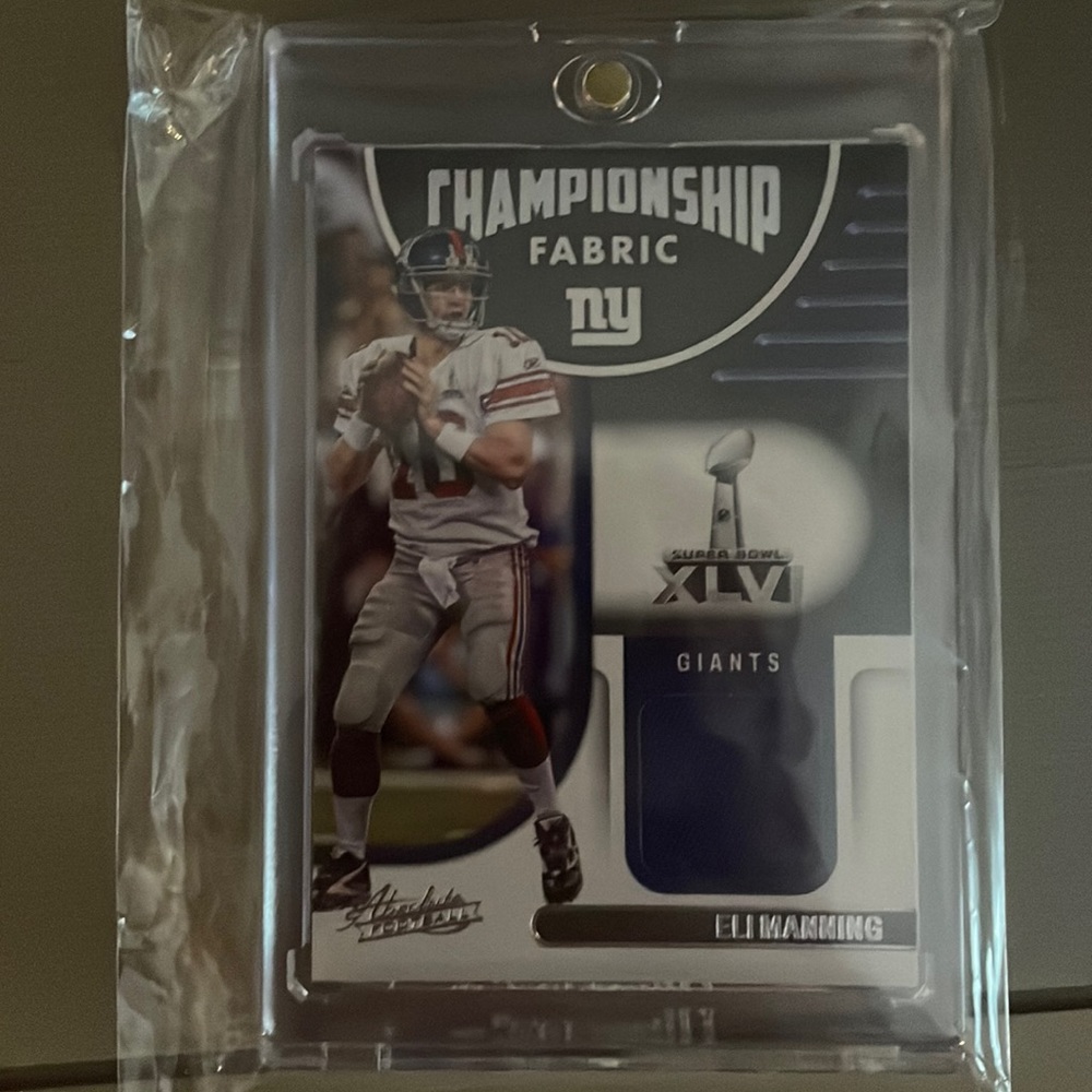 Panini Championship Fabric New York Giants Eli Manning Super Bowl Patch